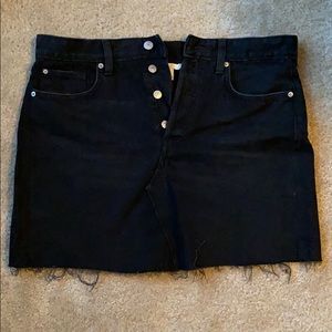 Black jean skirt